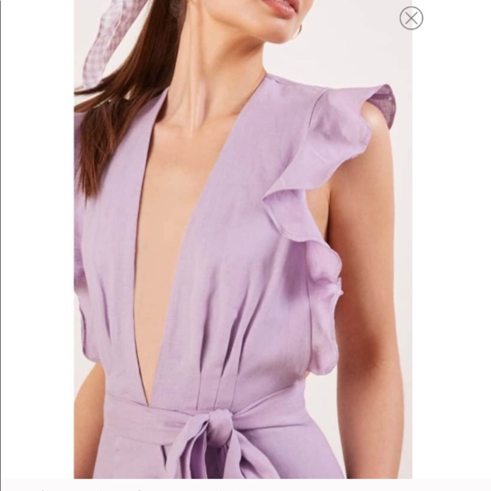 Reformation: Lilac ruffle dress